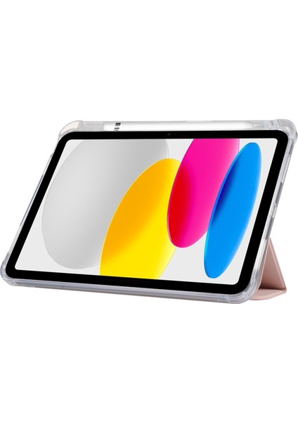 iPad 10. Nesil 10.9 2022 Için Cilt Dokusu Deri Tablet Kılıfı (Yurt Dışından)
