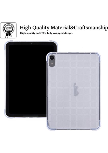 iPad 10. Nesil 10.9 2022 Için Kare Gradyan Tpu Tablet Kılıfı (Yurt Dışından)