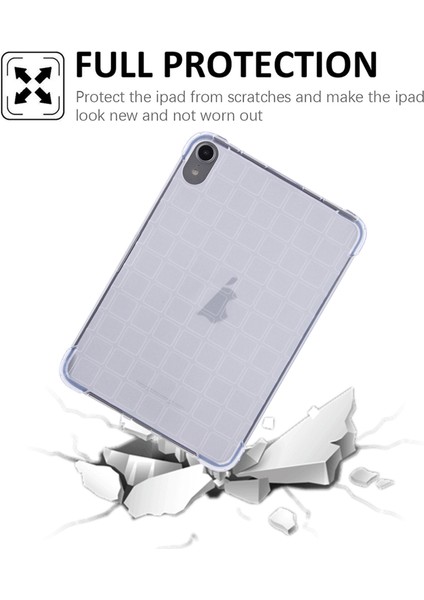 iPad 10. Nesil 10.9 2022 Için Kare Gradyan Tpu Tablet Kılıfı (Yurt Dışından)