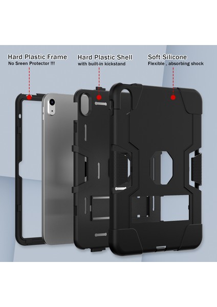 iPad 10. Nesil 10.9 2022 Için Silikon + Pc Tablet Kılıfı (Yurt Dışından) modelleri