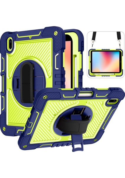 iPad 10. Nesil 10.9 2022 Için Silikon+Pc Tablet Kılıfı (Yurt Dışından)