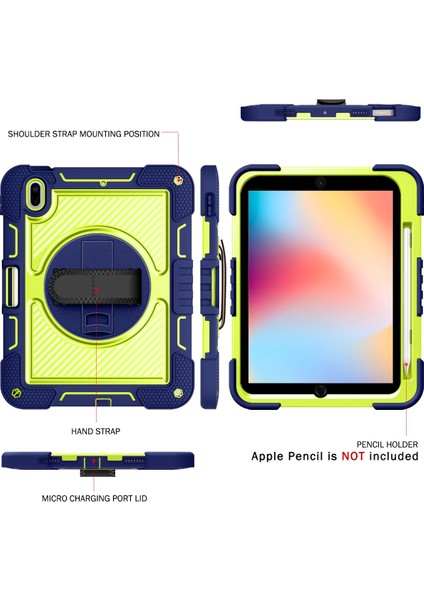 iPad 10. Nesil 10.9 2022 Için Silikon+Pc Tablet Kılıfı (Yurt Dışından) fiyatları