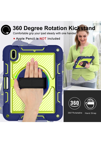 iPad 10. Nesil 10.9 2022 Için Silikon+Pc Tablet Kılıfı (Yurt Dışından) fırsatları