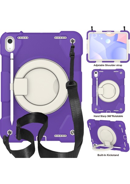 iPad 10. Nesil 10.9 2022 Için Silikon + Pc Kılıfı (Yurt Dışından)