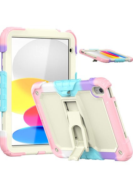 iPad 10. Nesil 10.9 2022 Için Silikon + Pc Tablet Kılıfı (Yurt Dışından)