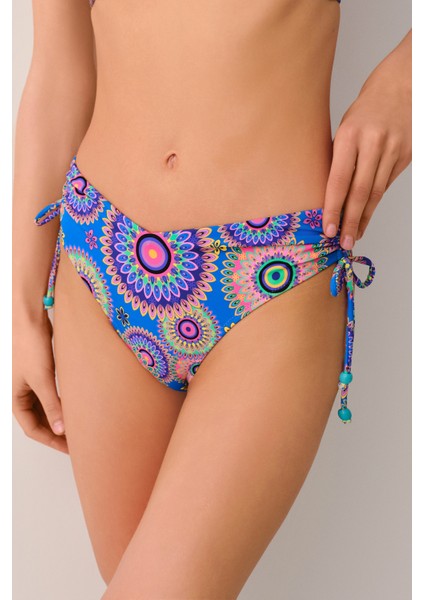 Mandala Yanı Büzgülü Bikini Alt modelleri