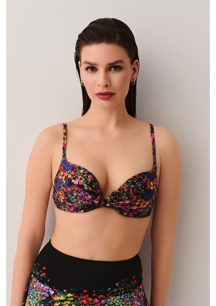 Garden Önden Bağcıklı Full Dolgulu Bikini Üst