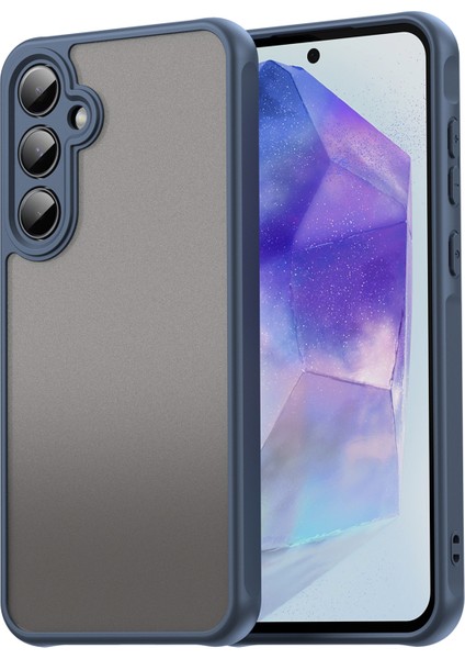Samsung Galaxy A55 5g Drop Proof Hava Yastıkları Buzlu Saydam Pc + Tpu Arka Kapak (Yurt Dışından)