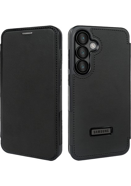 Samsung Galaxy S24 Fe Kickstand Rfıd Engellemeli Manyetik Telefon Kapağı (Yurt Dışından)