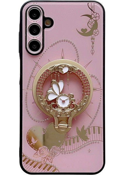Samsung Galaxy A55 5g Manyetik Kickstand Tpu + Pc Rhinestones Dekor Telefon Kapağı (Yurt Dışından)