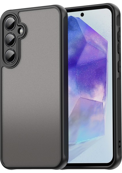 Samsung Galaxy A55 5g Drop Proof Hava Yastıkları Buzlu Saydam Pc + Tpu Arka Kapak (Yurt Dışından)