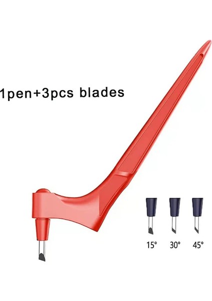 Kırmızı-Set2 Tarzı Zanaat Kesme Aleti Dönen Bıçak Kağıt Kesici 3 Oyma Bıçağı Bıçakları Kesme Kalem Dıy Sanat Aşınmaya Dayanıklı Sanat Kesme Aletleri (Yurt Dışından)
