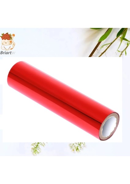 Kırmızı Stil Briartw 5 Metre x 1 Rulo Gümüş Isı Aktif Folyo Sıcak Folyo Ruloları Sıcak Damgalama Folyo Kağıt Holografik Isı Transferi Dıy El Sanatları (Yurt Dışından)