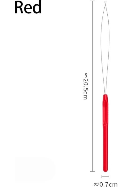 Kırmızı Stil Mikro Halkalar Döngü Aracı Geçirici Boncuk Konu Perforasyon Için Iğne Çekerek Saplı Dayanıklı Geçirici (Yurt Dışından)