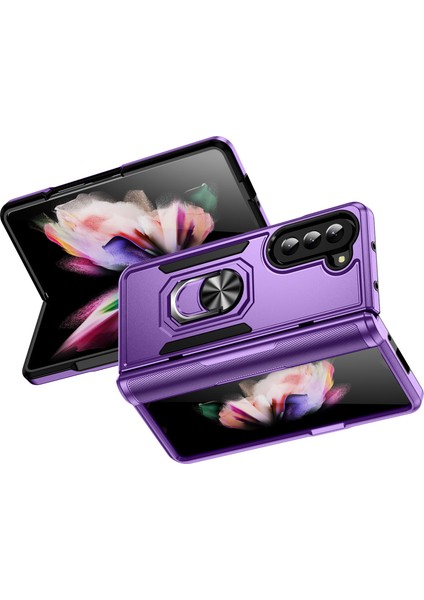 Samsung Galaxy Z Fold 5 5g Halka Kickstand Pc + Tpu Telefon Kapağı (Yurt Dışından)