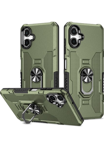 Samsung Galaxy A06 Telefon Halkası Kickstand Pc + Tpu Darbeye Dayanıklı Kapak (Yurt Dışından)