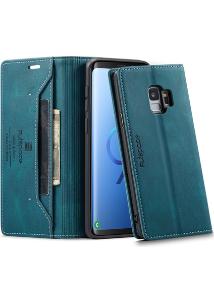 Samsung Galaxy S9 Cüzdan Kılıfı Deri Stand Kapağı, Rfıd Engelleme Kart Tutucusu (Yurt Dışından)
