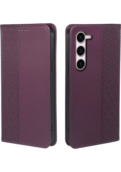 Samsung Galaxy S23 Standlı Cüzdan Deri Flip Telefon Kapağı (Yurt Dışından)