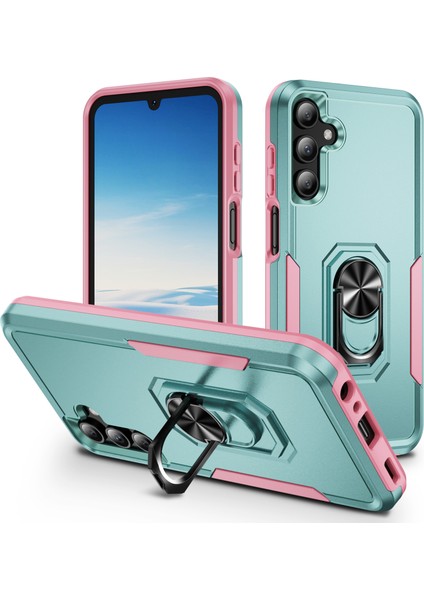Samsung Galaxy A15 Yüzüklü Kickstand Pc+Tpu Telefon Kılıfı (Yurt Dışından)