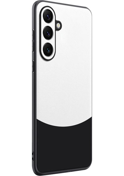 Samsung Galaxy S24 Fe Nappa Dokulu Pu Deri + Tpu Telefon Kapağı (Yurt Dışından)