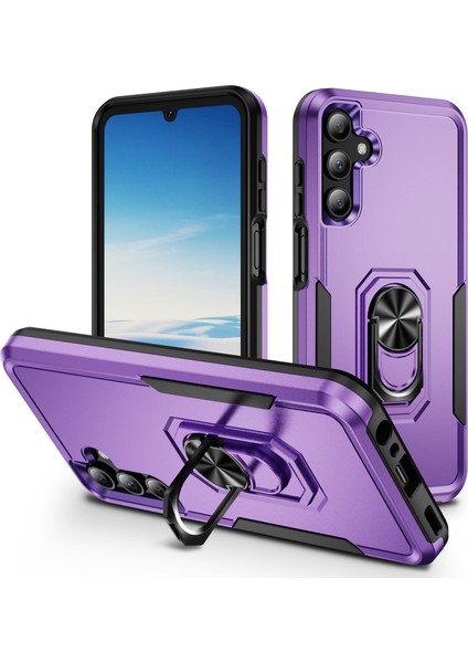 Samsung Galaxy A15 Yüzüklü Kickstand Pc+Tpu Telefon Kılıfı (Yurt Dışından)