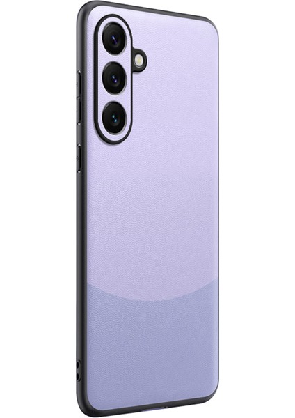 Samsung Galaxy S24 Fe Nappa Dokulu Pu Deri + Tpu Telefon Kapağı (Yurt Dışından)