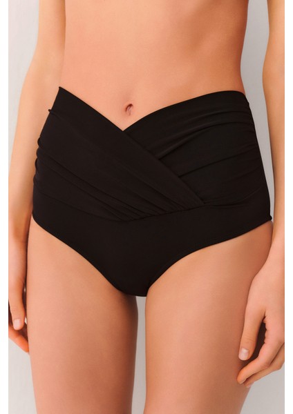 Yüksek Bel V Kesim Bikini Alt