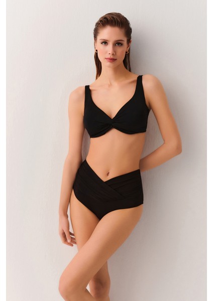 Yüksek Bel V Kesim Bikini Alt