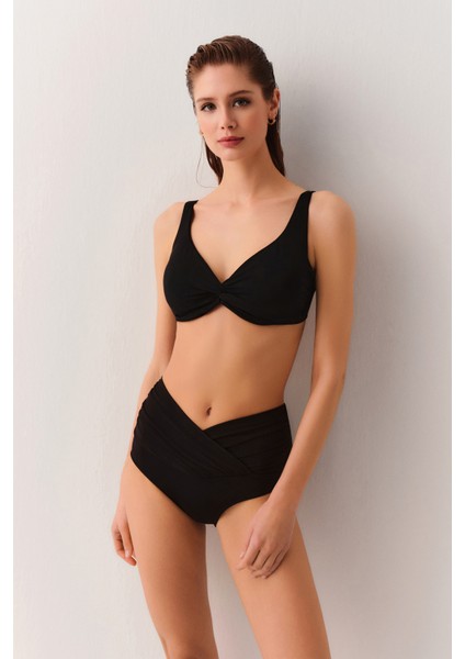 Yüksek Bel V Kesim Bikini Alt