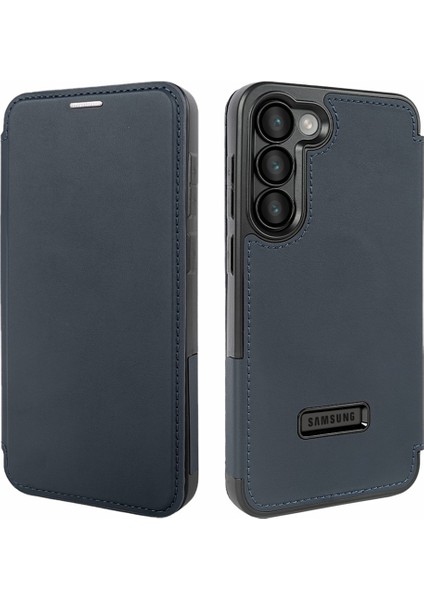 Samsung Galaxy S23 Plus Kickstand Rfıd Engellemeli Manyetik Telefon Kapağı (Yurt Dışından)