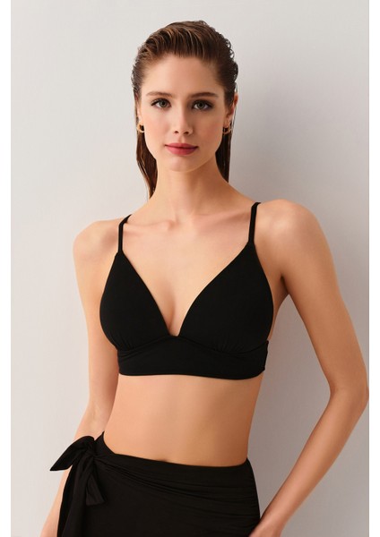 Dolgulu Bralet Bikini Üst