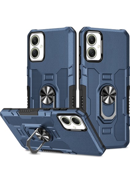 Samsung Galaxy A05 4g Telefon Kılıfı Halka Kickstand Pc + Tpu Darbeye Dayanıklı Kapak (Yurt Dışından)