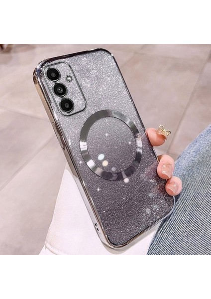 Samsung Galaxy A15 Elektroliz Kaplama Gradyan Parıltılı Tpu Telefon Kılıfı Magsafe ile Uyumlu (Yurt Dışından)