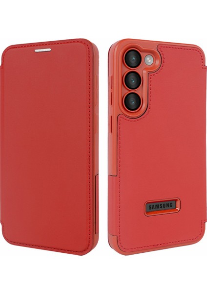Samsung Galaxy S23 Plus Kickstand Rfıd Engellemeli Manyetik Telefon Kapağı (Yurt Dışından)