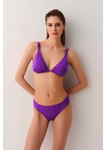 Yanı Pileli Bikini Alt modelleri