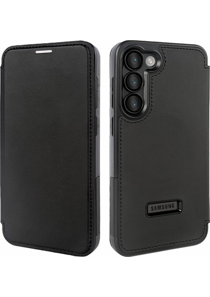 Samsung Galaxy S23 Plus Kickstand Rfıd Engellemeli Manyetik Telefon Kapağı (Yurt Dışından)
