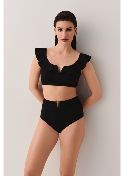 Volanlı Bralet Bikini Üst