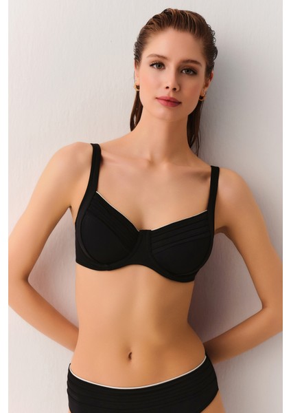 Biyeli Balenli Toparlayıcı Bikini Üst
