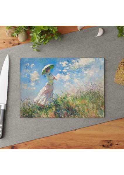 Vintage Temperli Cam Kesme Tahtası - Şık Tasarım, Kaymaz Yüzey, Çizilmez