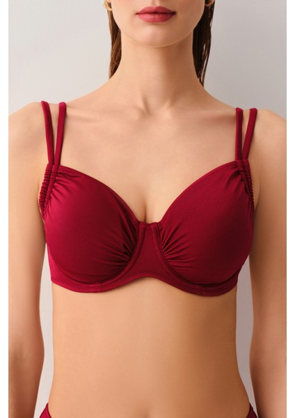 Balenli Körüklü Toparlayıcı Bikini Üst modelleri