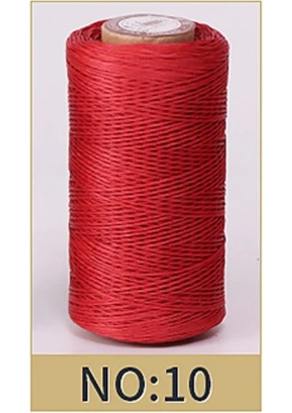 No.10 Stili Kalınlığı Mumlu Iplik Deri Mumlu Kordon Diy El Sanatları Aracı El Dikiş Ipliği Düz Mumlu Dikiş Hattı (Yurt Dışından)