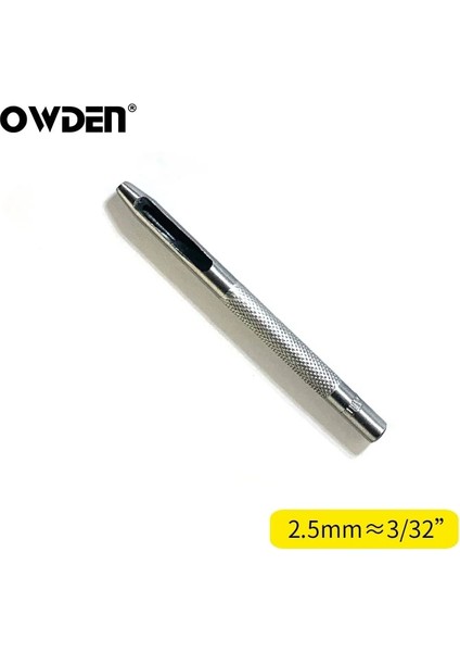 2,5 mm Tarzı Owden Deri Delgeç Deri Içi Boş Yumruk Leathercraft Yuvarlak Delik Delme Seti Deri Araçları Deri Kemer Delik Delme (Yurt Dışından)