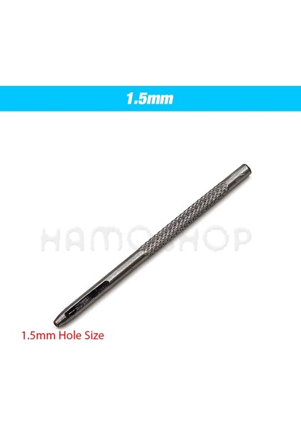 1,5 mm Tarzı Tüm Boyut Seçim Deri Araçları Deri Yumruk Içi Boş Zımba Leathercraft Delik Delme Zanaat Dıy Giyim Kemer Kanvas (Yurt Dışından)