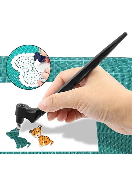 Sarı Stil Dıy Sanat Zanaat Kesme Aleti Dönen Bıçak Kağıt Kesici 3 Bıçak Değiştirin Aşınmaya Dayanıklı Kesme Aleti Pencere Izgaraları Yapımı (Yurt Dışından) modelleri