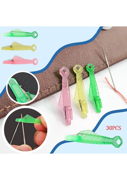 30PC Tarzı Adet Diş Açıcı Plastik Iğne Geçirici El Dikiş Tel Döngü Dıy Iğne El Makinesi Dikiş Aracı Dikiş Işçiliği (Yurt Dışından) fiyatları