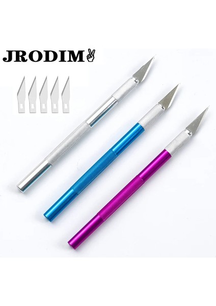 Gümüş Tarzı 5 Renk Metal Gravür Kalem Dıy Sanat Kesme Aleti Zanaat Kesme Bıçak Ile Bıçak Güvenlik Kesici Kağıt Bıçak Bıçakları Ile Kesme (Yurt Dışından) modelleri