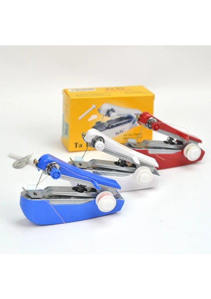 Kırmızı Stil Taşınabilir Manuel Dikiş Makinesi Giysi Için Basit El Iğne Akülü Dikiş Makinesi Mini El Işi Araçları Costura Couro (Yurt Dışından) fırsatları