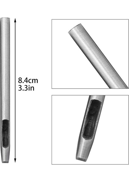 3,5 mm Tarzı Rorgeto Delik Içi Boş Yumruk Deri Delik Delgeç Kesici Kemer Yumruk Yuvarlak Içi Boş Delik Çelik Kemer Watch Band Puncher (Yurt Dışından) modelleri