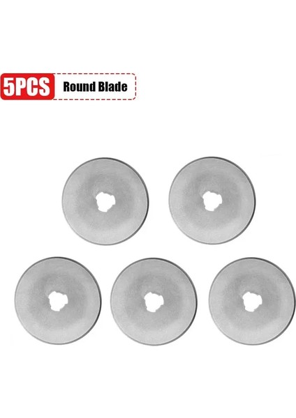 5 Bıçaklı Stil 45MM Deri El Sanatları Döner Kesici Deri Kesme Aleti Patchwork Dikiş Kapitone Kumaş Kesici Dairesel Bıçak Deri Aracı (Yurt Dışından)