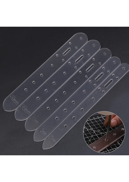 25MM Tarzı Rorgeto Akrilik Deri Kemer Tokası Kafa Sonu Konumlandırma Şablonları Dıy Delik Delme Deri Kemer Kütük Yumruk Zanaat Aksesuarları (Yurt Dışından) fiyatları